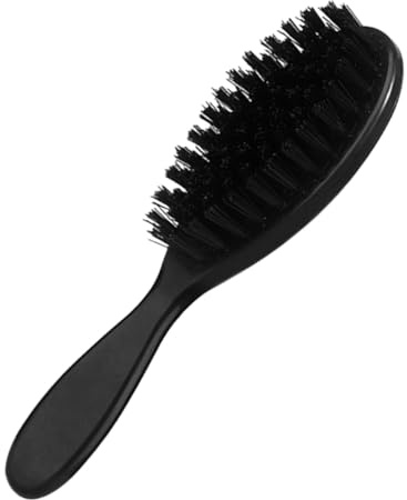 Cabilock Vintage Bartbürste Klein aus Nylon mit Milden Borsten für Geschmeidiges Haar Bartpflege Männer Salonstaubwedel für Nacken und Ohren