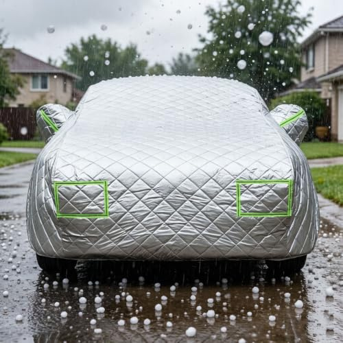 Auto Vollgarage Hagelschutz für Mitsubishi Eclipse Cross(2017-2021),Wasserdicht UV-Schutz Windfest Ganzjahres Fahrzeugschutzhülle für PKW SUV Limousine Pickup,für Außen Garage