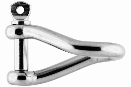 Edelstahl Schäkel gedrehte Form ø 12 mm, A4 AISI 316