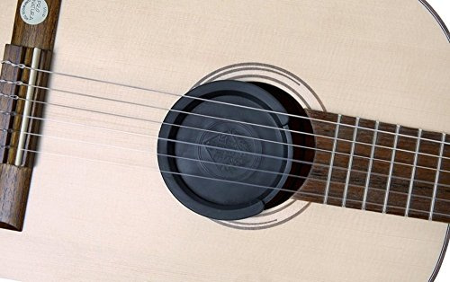GEWA Feedback Stop Konzertgitarre – Anti-Feedback Schalllochverschluss Ø 85 mm – Gummischeibe gegen Rückkopplung – Für Klassikgitarre und Konzertgitarre (83–86 mm) - schwarz