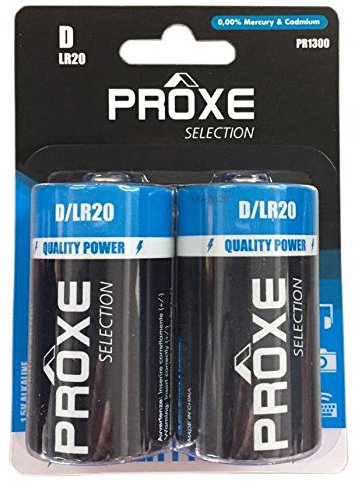 CONFEZIONE 6 BATTERIE PROXE MOD. TORCIA - LR20 D