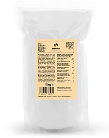 KoRo - Eritritolo 1 kg - Dolcificante - Senza calorie - Alternativa allo zucchero - Confezione convenienza