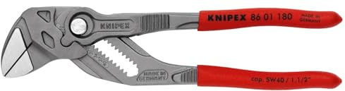 KNIPEX Tools - Pliers Wrench, Black Finish (8601180), 7 1/4-Inch, Black Finish