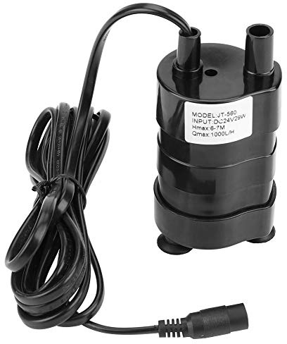 Tauchpumpe, 24V -20-90 Brushless Wasserpumpe, Hochhydraulik Gleichstrom Mini Wasserpumpe für Computer Wasserkühlsystem, Solarbrunnen, Gartenbewässerung, Bademaschine