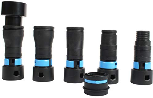 Cen-Tec Systems Quick Click 95237 32mm Vacuum Cleaner Power Tool/Sander Dust Extraction Adaptor Set (19-58mm) Compatible with DeWalt, Milwaukee, Festool, Fein, Hitachi, Einhell and Others