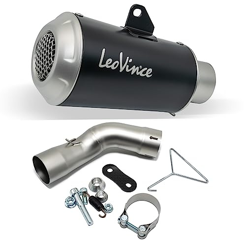 Endschalldämpfer LeoVince SLIP-ON SBK LV-10 Black Edition, Edelstahl schwarz, mit Zulassung für Kawasaki Z 900 / A2