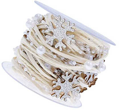 ABOOFAN 1rolle Weihnachtsdekorationsband Silber Hochwertiges Geschenkband Für Weihnachtsbaum Basteln Und Feierlichkeiten Für Kreative Verpackungen Und Festliche Dekorationen