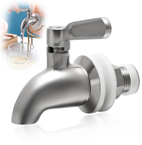 Lot de 1 Robinet pour Distributeur de Boisson Remplacement, Robinet pour Fontaine à Eau en Acier Inoxydable, Robinets Fontaine a Punch pour la Maison et la Fête