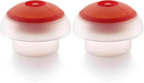 Lékué Cocedor de Huevos, Silicona, Translúcido, Único (Paquete de 2)