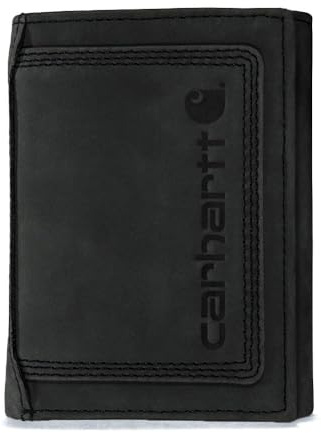 Carhartt Men's B0000213 Detroit Trifold Wallet One Size Fits All Black