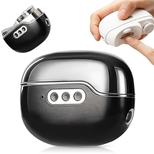 Elektrischer Nagelknipser Automatischer Fingernageltrimmer und Feile mit Gel- Nagel- USB Wiederaufladbar Sicherheit 3- Geschwindigkeiten Nageltrimmer für Baby Kinder Erwachsene Ältere Senioren