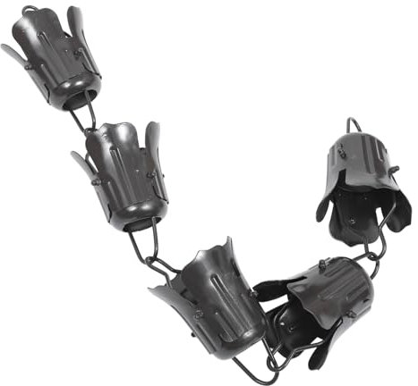Kisangel 1 Stück Robuste Regenkette Aus Aluminiumlegierung Einzigartige Dekorative Kette Für Den Balkon Ersatz Japanische Regenkettendekoration (1 5 M)
