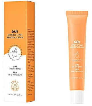 Gesichtshaarentfernungscreme, Gesichtshaarentferner für Frauen, Oberlippenhaarentfernung Creme, Sanfte Enthaarungscreme Gesichts Haarentfernungs Creme für Oberlippe Männer Frauen (20g, 1PC)