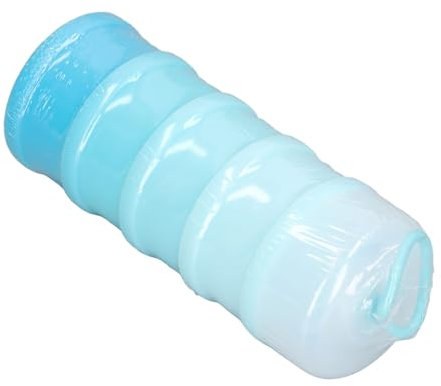 Distributore di Polvere di Latte Portatile, Contenitore Multiuso Formula Contenitore a Prova Versamento 3 Strati Comodi per Esterno per Snack (BLUE)