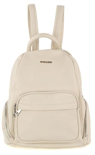 Pelletterie Borghese | Sac à dos sac à dos en cuir véritable souple | femme | couleur noire | Artisanal fabriqué en Italie | petit léger et élégant | idéal pour le travail et l'université | modèle