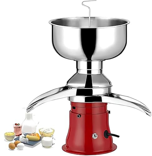 asdchZen Séparateur De Crème De Lait Frais, Centrifugeuse Haute Efficacité 50 L/H pour Producteurs Laitiers, Production De Beurre Et De Crème Maison