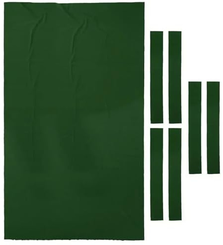 RUWLFE 7-Fuß-/8-Fuß-/9-Fuß-Billardtische, Billardtuch aus Kammgarnfilz, Zubehör FüR Clubs(2.4m X 1.45m Green)