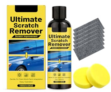 Kratzerentferner – Beseitigt alle Autokratzer in 60 Sekunden, Nano-Polix-Kratzerentferner, Schnellreparatur-Paste zur Entfernung tiefer Kratzer, Polierset für alle Lackfarben (1)