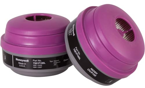 Honeywell 7581p100l Kombi-Vapor-P100-Filter-Kartusche, 2 Stück, 2.75 x 7 x 3.5