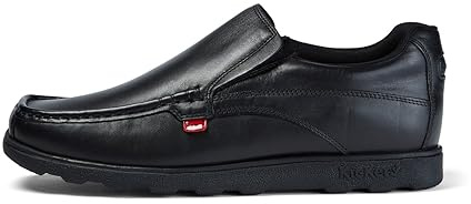 Kickers Mens Fragma Slip Moc Toe Shoes Black 7 UK