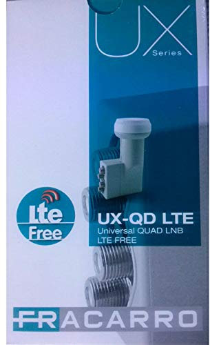LNB ILLUMINATORE OCCHIO PARABOLA 4 USCITE FULL HD SKY UX-QD FRACARRO lte free