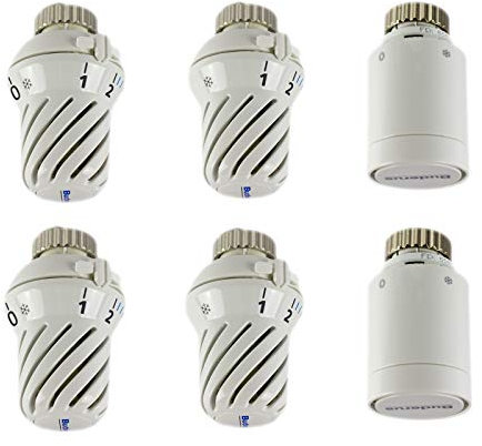 Thermostatkopf für Buderus Heizkörper alle Ausführungen (10. Typ BD1-W0 - Rohre unten. mit Null. Design 2)