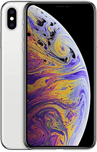Apple iPhone XS Max, 256GB, Silver - Unlocked (Renewed)