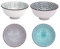 Boho Snack-Schale 4-er Set aus Porzellan - Dip-Schale Deko-Schüssel im einzigartigen orientalischen Design - edle Geschirr-Schüssel für Dipps, Kekse, Desserts, Nüsse, Obst - ca. 400 ml (Design 2)