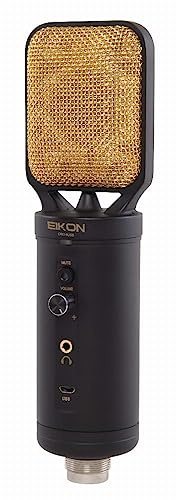 PROEL EIKON CM14USB - Microfono Professionale a Condensatore con capsula dorata e uscite USB e XLR