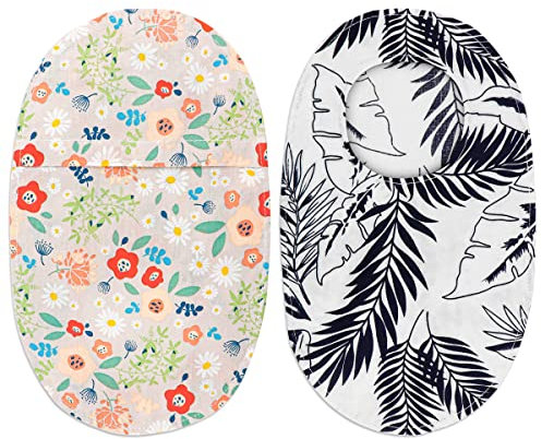 FERCAISH 2 piezas de ostomía bolsa de colostomía cubierta de bolsa de ostomía elástica, fundas protectoras de ostomía, suministros de ostomía universales, fundas de bolsa de ostomía, Color, Large