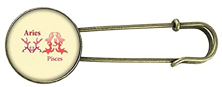Widder-Fische, Retro-Metall-Brosche, Anstecknadel, Schmuck, M