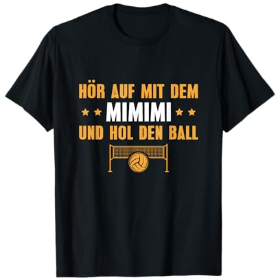 Herren Volleyball Hol den Ball Volleyballspieler T-Shirt