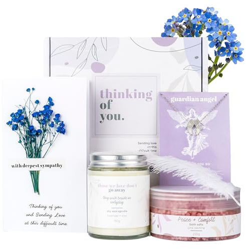 Bereavement Care Package - Condolences Gift Box for Sympathy - Sorry Your Loss - Thinking of You - Thoughtful Grieving Present for Someone Going Through a Difficult time