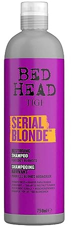 TIGI Bed Head Serial Blonde Shampooing réparateur 750 ml (flacon argenté)