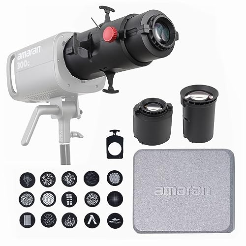 Aputure Amaran Spotlight SE 36-Grad-Objektiv-Set mit 19-Grad-Objektiv-Projektionslinsenmodifikator für Amaran 300C, Amaran 150C, Amaran 200X S, Amaran 60X, S Aputure 300X