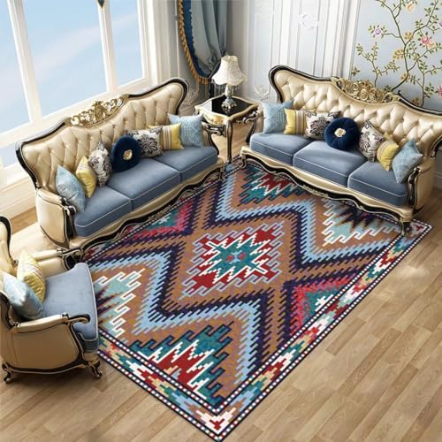 Kunsen 300X400CM Flokati Teppich Geeignet für Retro-Stil und hochwertige Hotelteppiche Kinder Mehrfarbig rutschfest