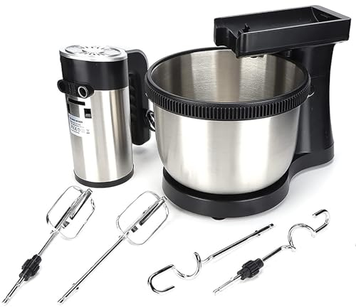KEAOZVFE Kitchen in The Box Frullino per Le Uova da Tavolo, sbattitore Elettrico Piccolo, sbattitore da Cucina Portatile Leggero a 5 velocità per Uso Quotidiano con Frusta per Uova, Frusta Piatta