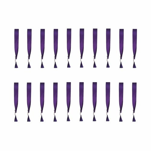 20 Stücke Einlassbänder,Partybänder,Einlassbändchen,Festival Armbänder,Wasserdichter Stoff,Einstellbar Armband,Ablösung verhindern,Geeignet Für Partys, Sportveranstaltungen, Konzerte (Lila)