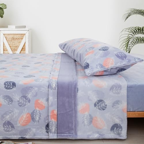 Sábanas Coralina 90, Juego Sábanas Coralina 3 Piezas (Encimera, Bajera y Funda Almohada) - Sábana Invierno 90 Térmica, Ropa de Cama Tacto Extrasuave y Transpirable (Tralee)