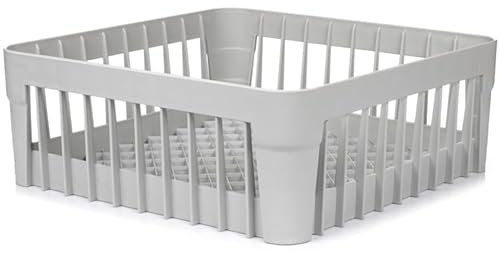 Stalwart Glasswasher Basket 350mm for Washing Bar Glasses, Wine Glasses, Cutlery, Cups & Saucers, Warewash Spare Basket | Capacity 12 Pints, Open Basket 35 x 35cm x 10cm H