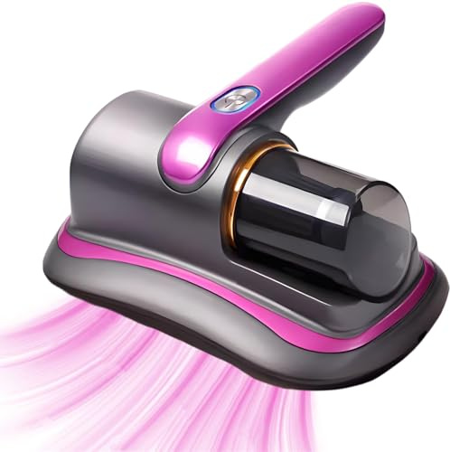 YOPOTIKA Mattress Vacuum Cleaner, 8Kpa Bed Vacuum Cleaner with UV Light, Versatile Handheld Vacuums Wireless Vacuum Cleaning Remover Instrument for Bed, Sofa, Couch, Carpets