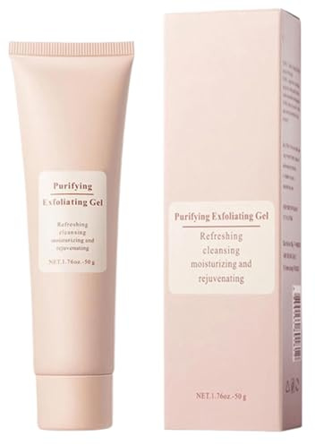 Gel Exfoliante Facial - 50g Exfoliante Facial Hidratante,Iluminador Hidratante Limpiador Elimina Células Muertas Para Todo Tipo de Piel Día y Noche