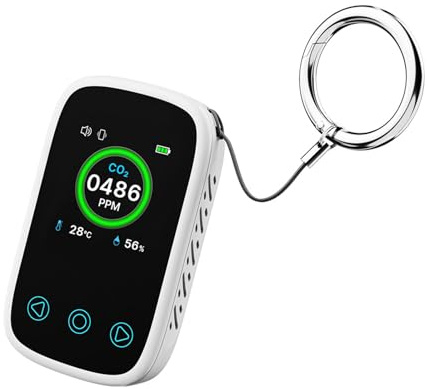Dispositif De Sécurité CO2 Disqueur Carbone Dioxyde Alarme Rechargeable Détecteur CO2 SIMPLEMENT SIMPLE Pour/Camping