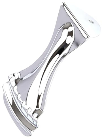 UKCOCO Saitenhalter Metall für 6 saitige Resonator Gitarre Gitarrenzubehör Ersatzteil Kurz Chromfarben für Akustikgitarren