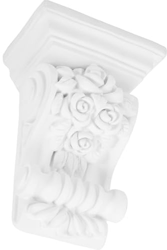GALPADA Ménsulas Talladas de Estilo Europeo en Poliuretano 10 CM de Ancho para Decoración de Pared y Esquinas en Ambientes Interiores