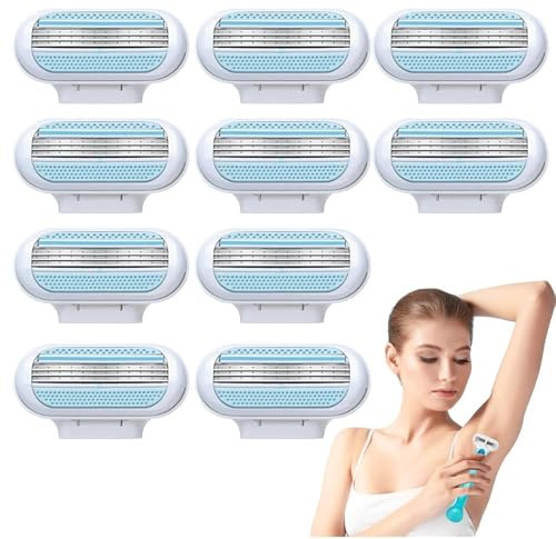 10 stück Venus Rasierklingen für Damen,Smooth 3 Fach Klingen Rasierklingens | Smooth Ersatzklingen Damenrasierklingen Damenrasierer Shave rasierklingen,Kompatibel mit Venus Rasierern