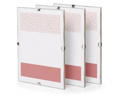 SEPERCASA Set 3 Cornici a Giorno in Plexiglass per Foto, Poster e Puzzle, Cornice Portafoto da Parete Infrangibile Senza Bordo con Clip (A4, A3, 30x30, 30x45, 35x50cm e Altre Misure) 3PZ (35 x 50 cm)