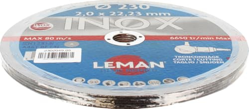 Leman 04307 - Lotto di 5 dischi da taglio, in ferro, ø 230 mm