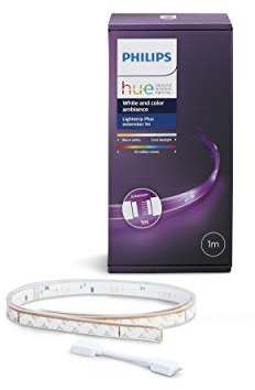 Philips Hue Lightstrip Extension v3 [1 m] White and Colour Ambiance Smart LED Kit (Works with Alexa, Google Assistant and Apple HomeKit)