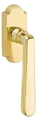 gedotec Manilla ventana latón halbolive - Modelo Alt WIEN fenster-olive con 7mm Cuadrado Pulido Brillante drehkipp-rasterolive sin cilindro de la cerradura Calidad Marca para sus Sala Estar